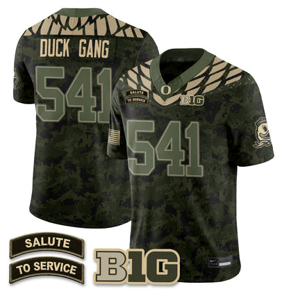 Oregon Ducks 2026 Salute to Service Vapor Jersey - Stitched