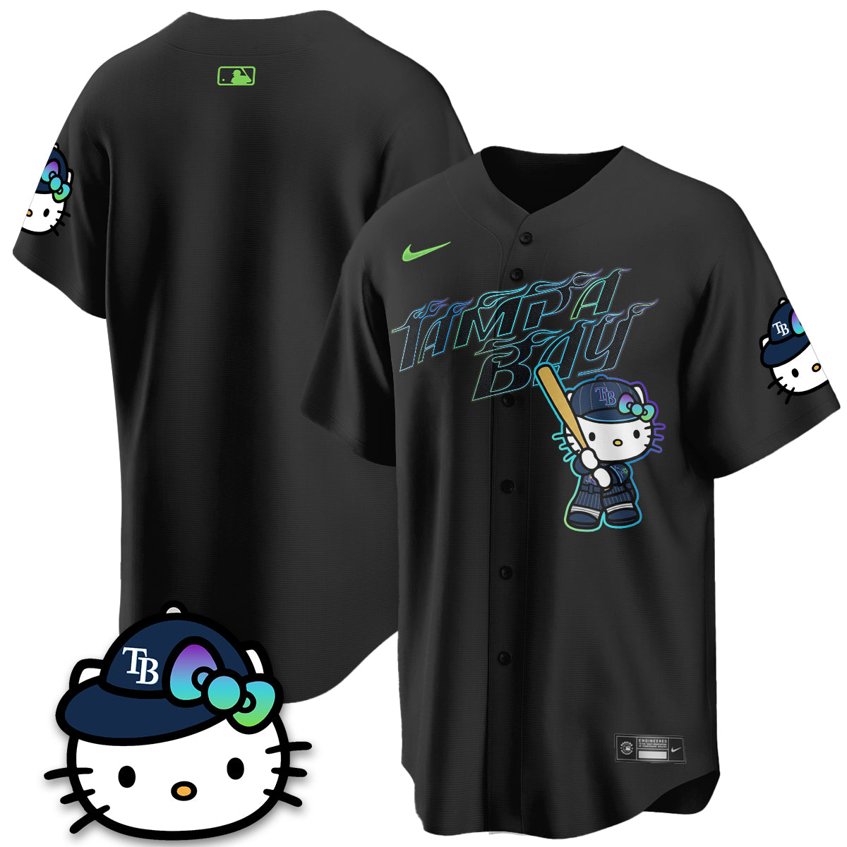 Tampa Bay Rays x Meow KT City Connect Vapor Jersey - Printed