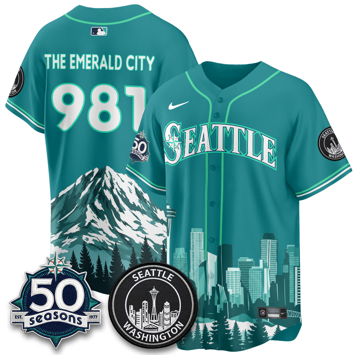 Seattle Mariners City Edition Vapor Jersey - Printed