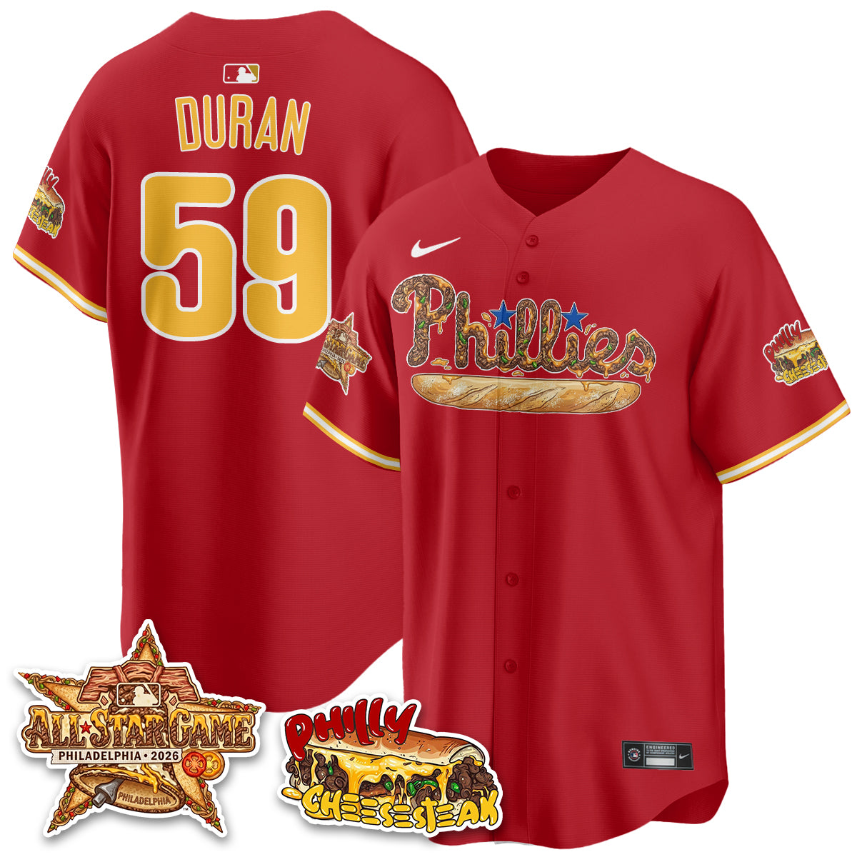 Philadelphia Phillies Cheesesteak Edition Vapor Limited Jersey - Stitched