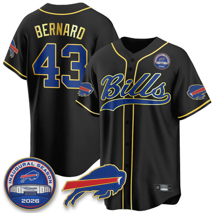 Buffalo Bills 2026 Gold Trim Baseball Edition Vapor Jersey - Stitched