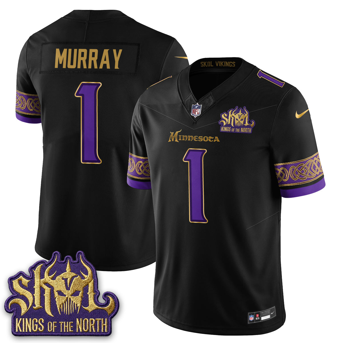 MIN Fangear Edition Warrior Skol Patch Vapor Jersey - Stitched