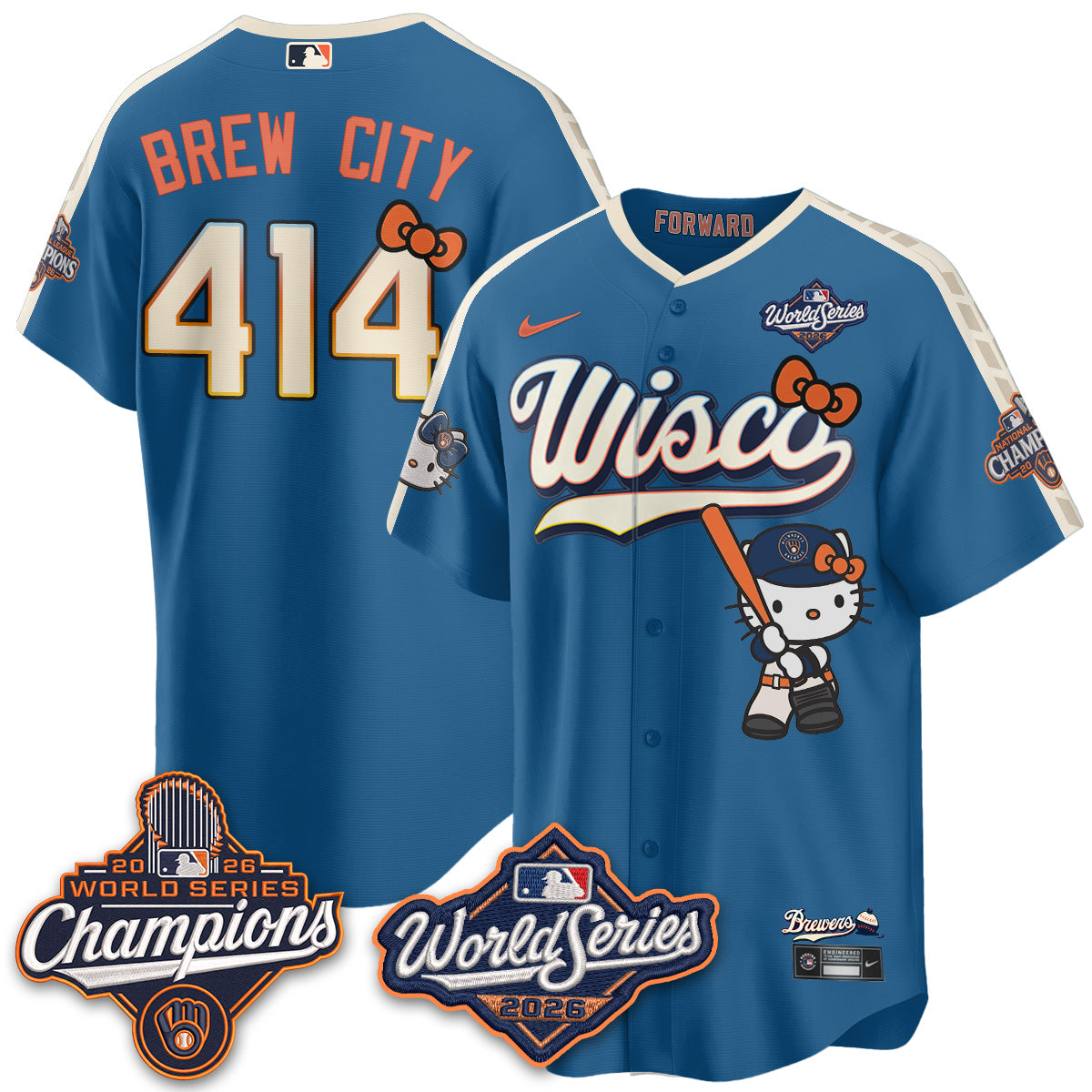 MIL 2026 WS Champions x Meow KT Vapor Jersey - Stitched
