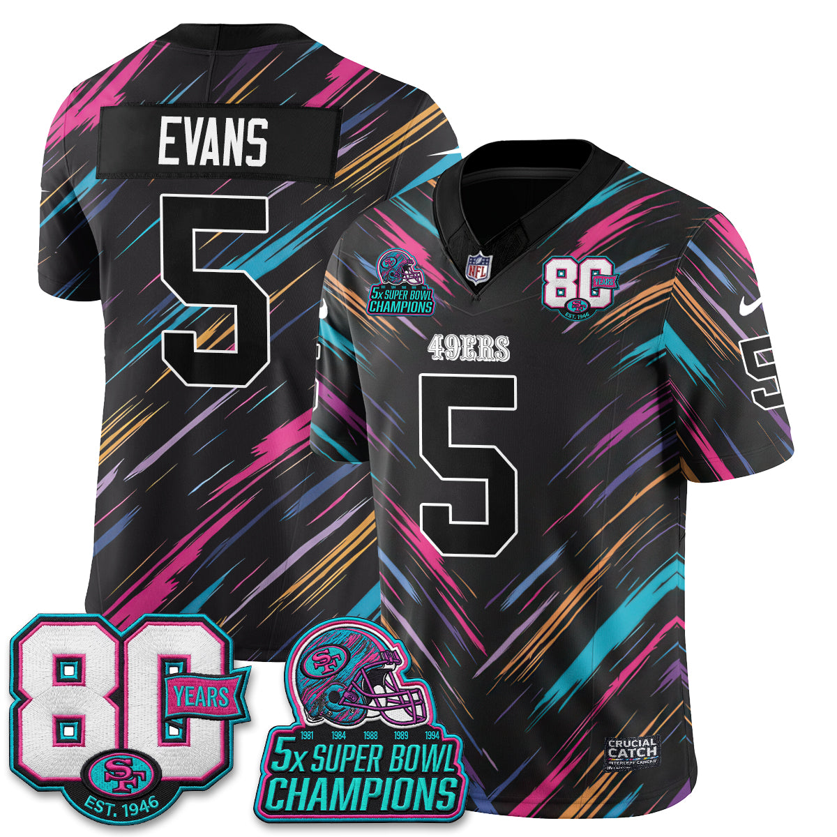 SF Intercept Cancer 2026 Edition Jersey - Stitched