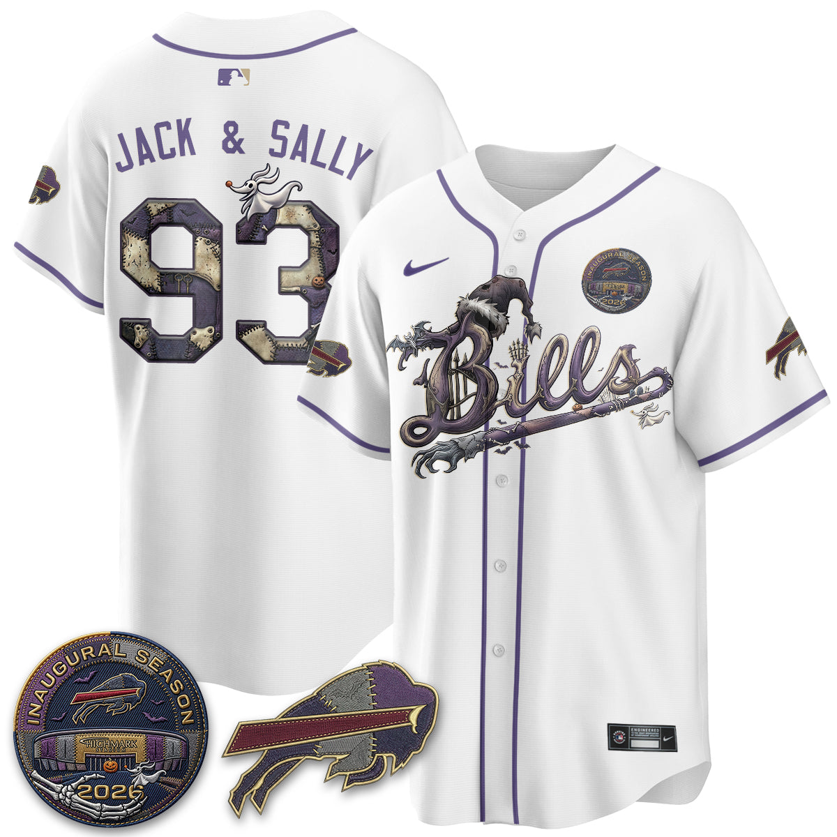 BUF 2026 Nightmare Edition Vapor Baseball Jersey - Stitched