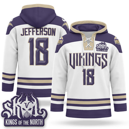 Minnesota Vikings 2026 Rivalries Fleece-Lined Hockey Hoodie - Stitched