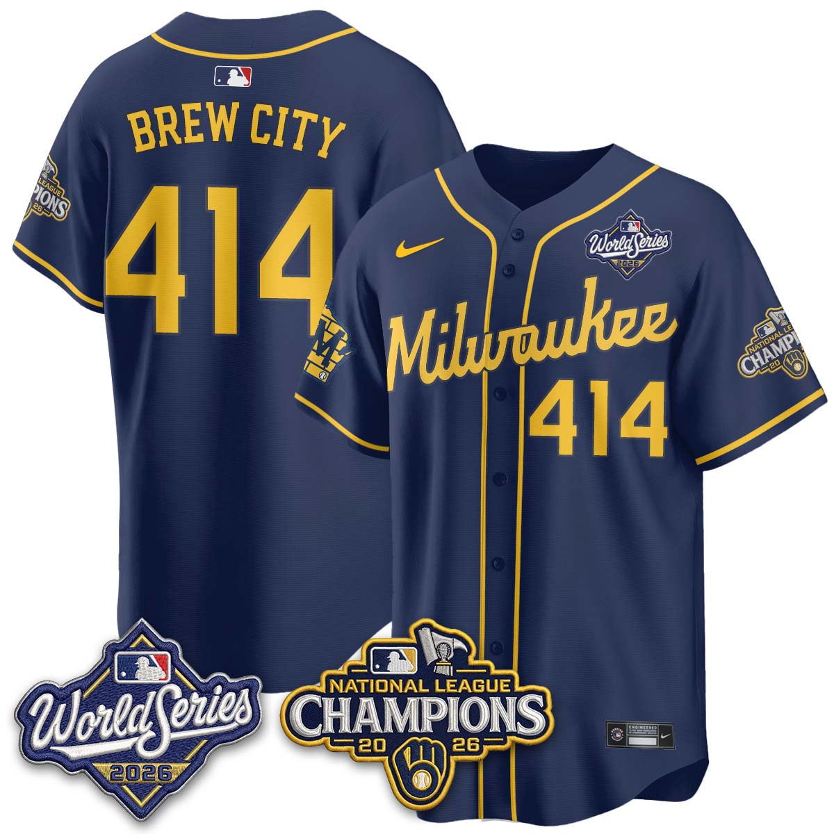 MIL 2026 NL Champions Vapor Jersey - Stitched