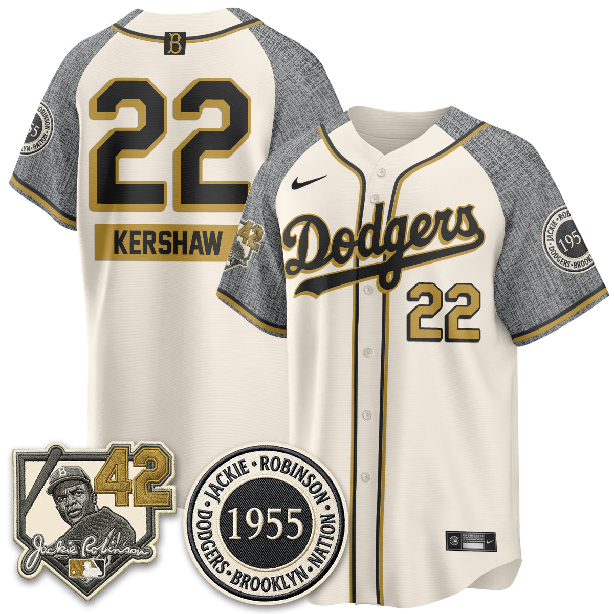 LAD 2026 New Era Jackie Robinson Vapor Limited Jersey -  All Stitched