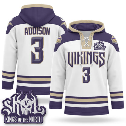 Minnesota Vikings 2026 Rivalries Fleece-Lined Hockey Hoodie - Stitched