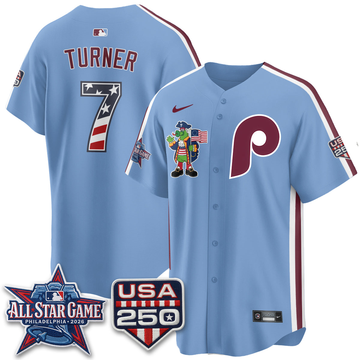Philadelphia Phillies 2026 All Star Phanatic Edition Vapor Jersey - Stitched