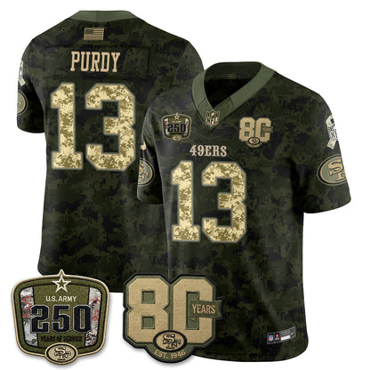 San Francisco 49ers 2026 Salute to Service Edition Vapor Jersey V2- Stitched