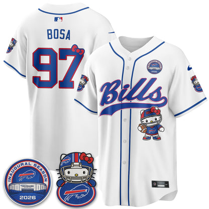 BUF x Meow  Vapor Baseball Jersey - Stitched