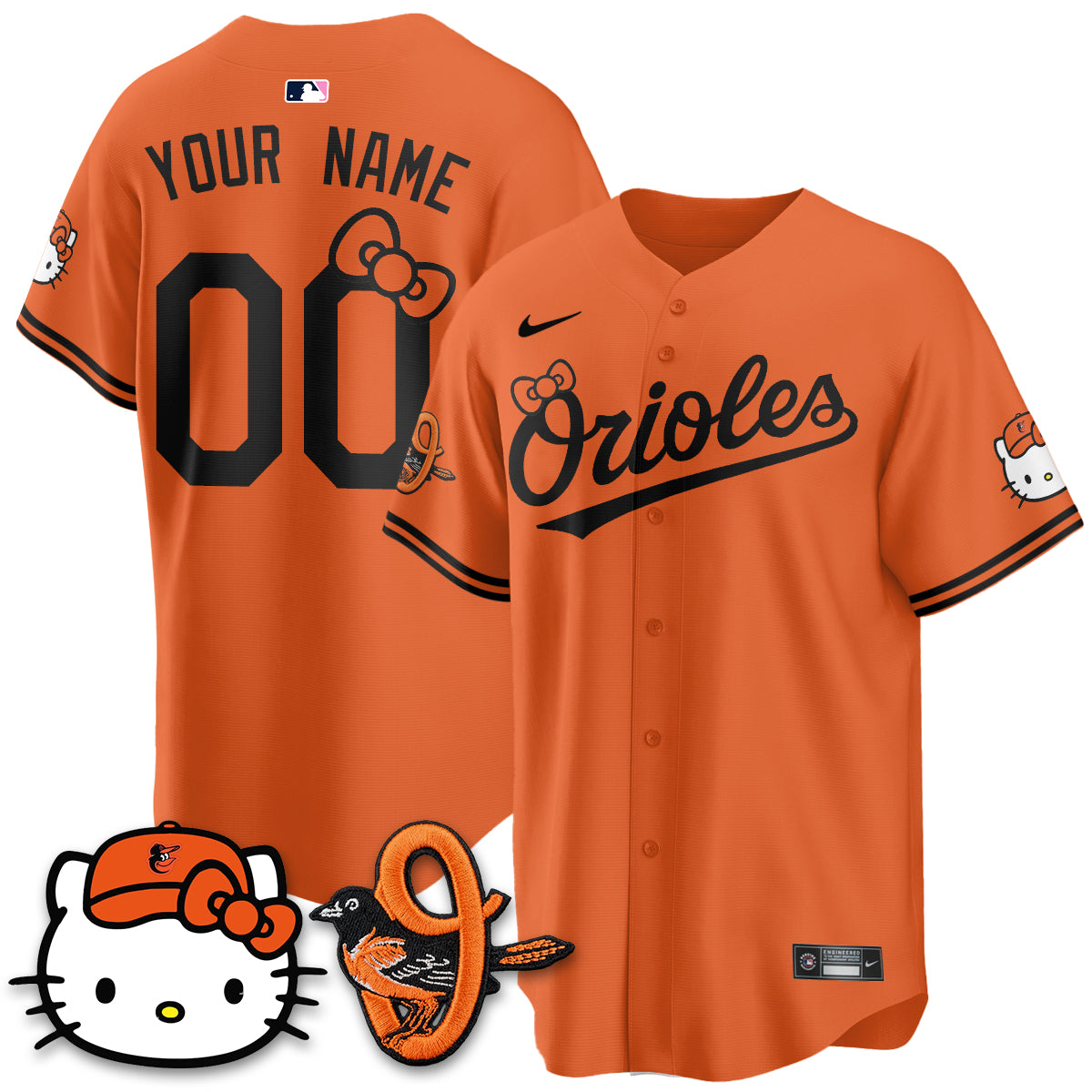 Baltimore Orioles x Meow KT Vapor Premier Limited Custom Jersey - Stitched