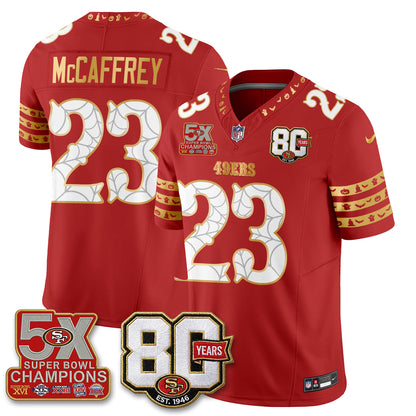 San Francisco 49ers Spooky Edition Vapor Jersey - Stitched