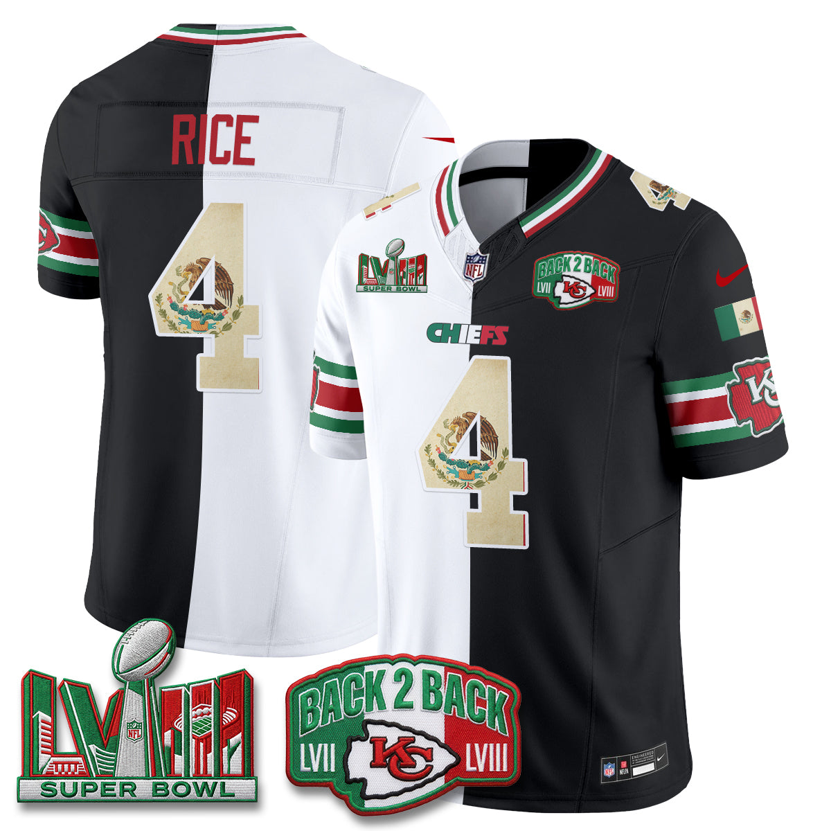 KC Mexico Split Edition Vapor Jersey - Stitched