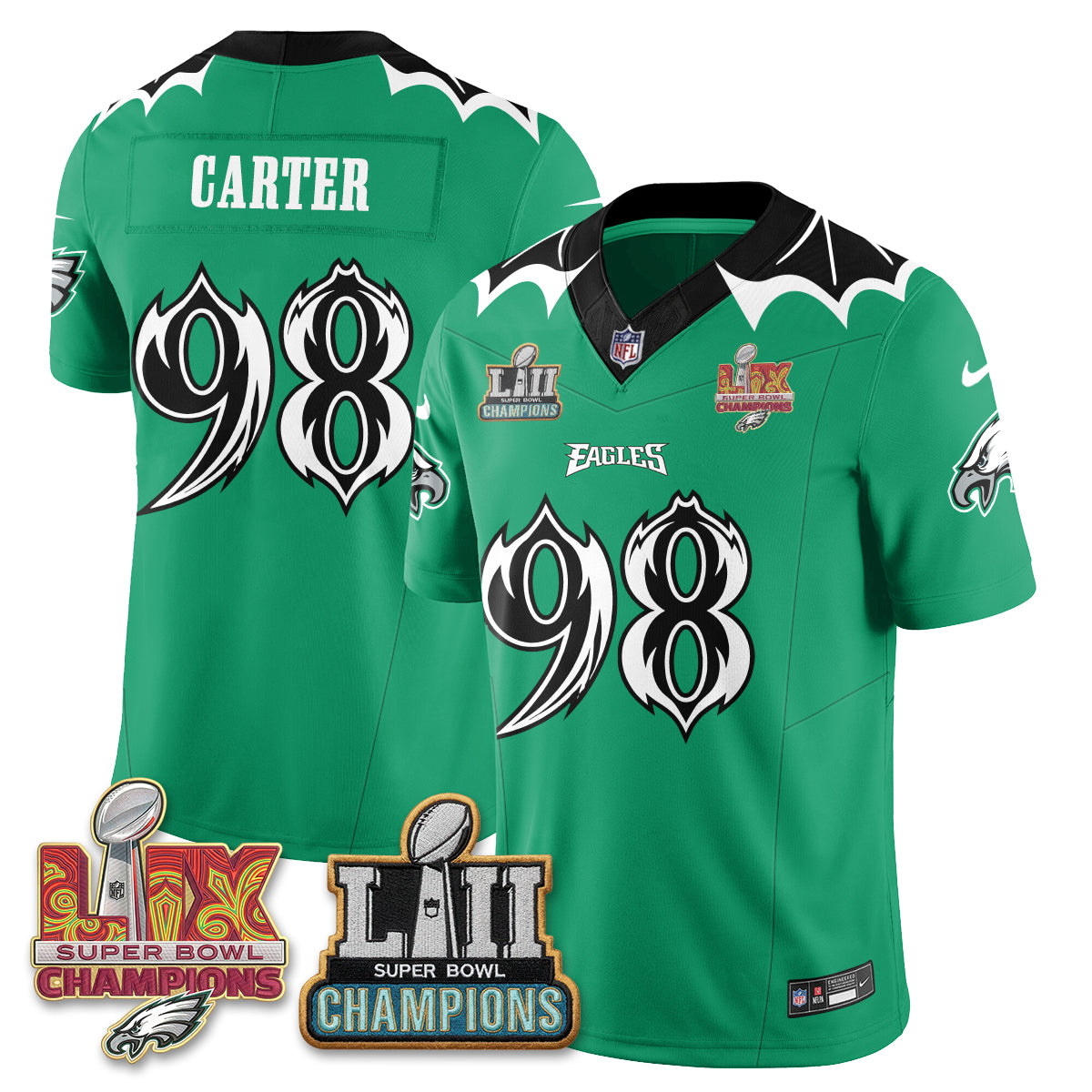 Philadelphia Eagles x Bat Edition Vapor Jersey - Stitched