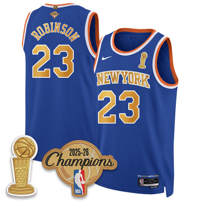 New York Knicks Champions Night Vapor Jersey - Stitched