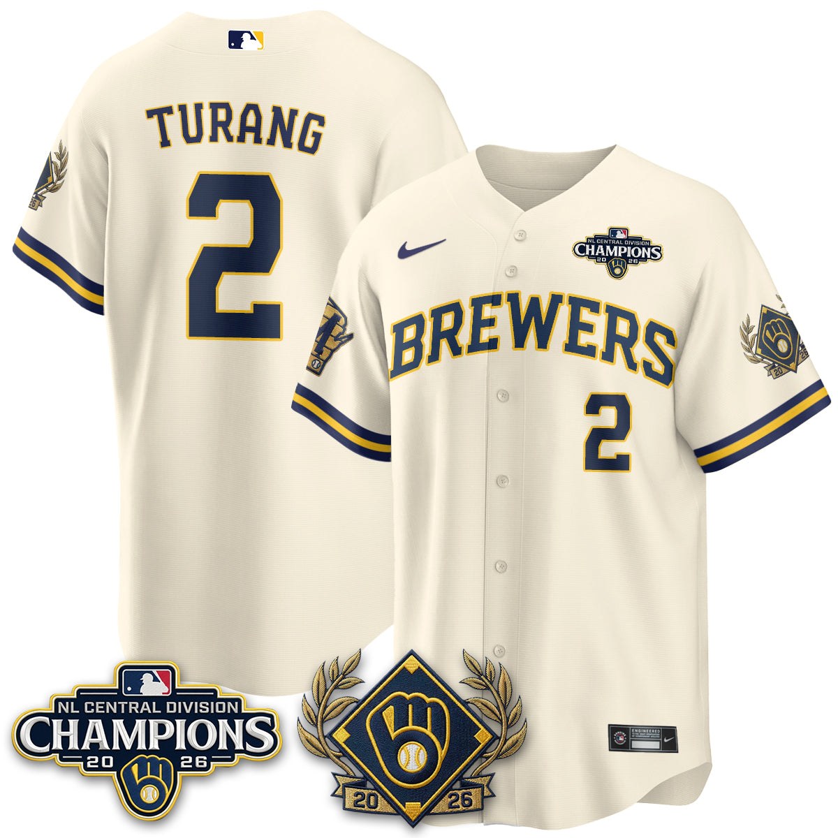 MIL 2026 NL Division Champs Vapor Jersey - Stitched