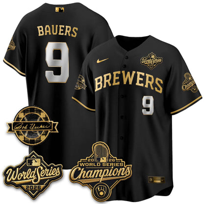 MIL 2026 WS Champions - Bob Uecker Patch Vapor Jersey - Stitched