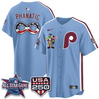 Philadelphia Phillies 2026 All Star Phanatic Edition Vapor Jersey - Stitched