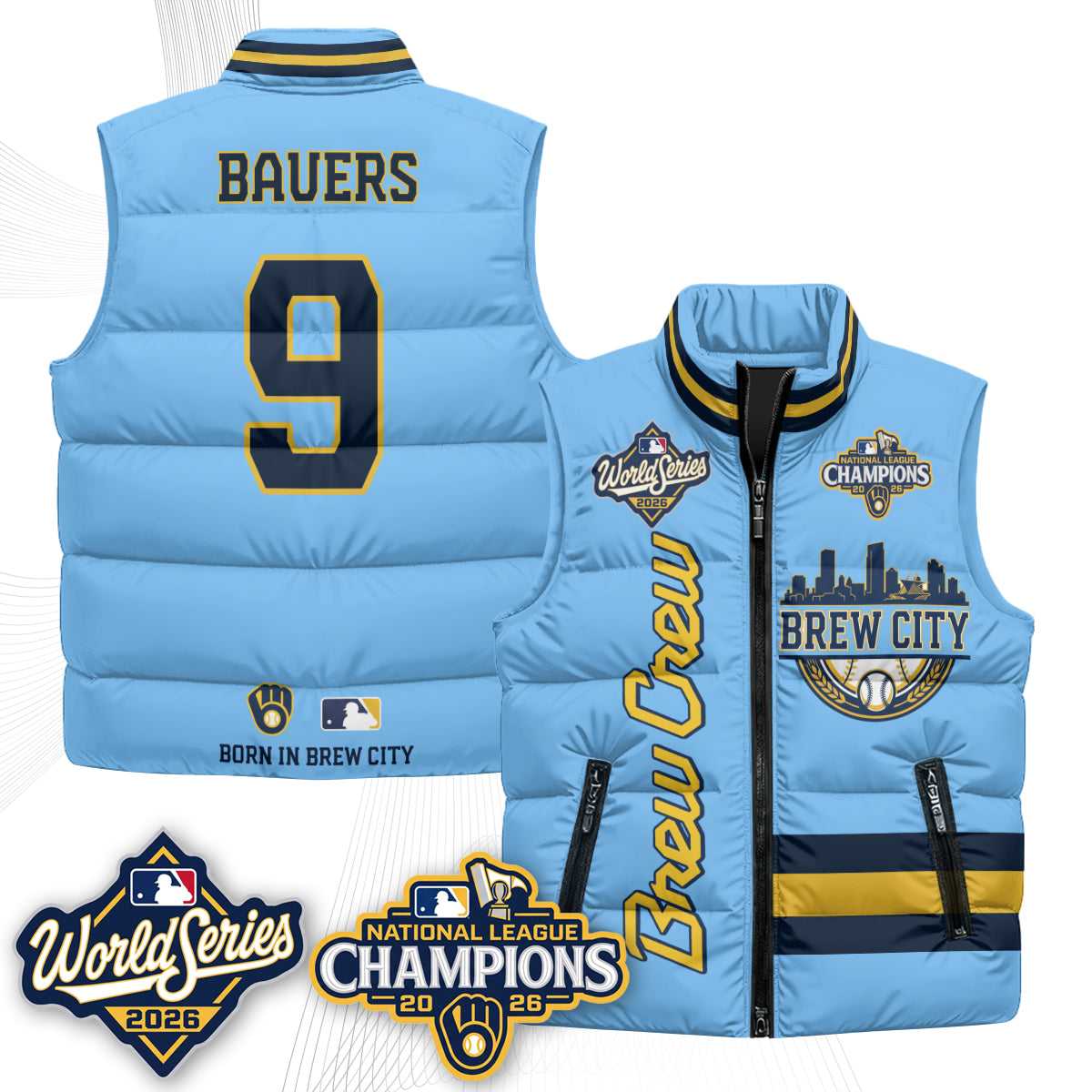 MIL 2026 NL Champions Puffer Vest - Printed