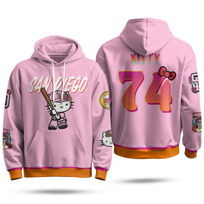 San Diego Padres x Meow KT Hoodie - Stitched