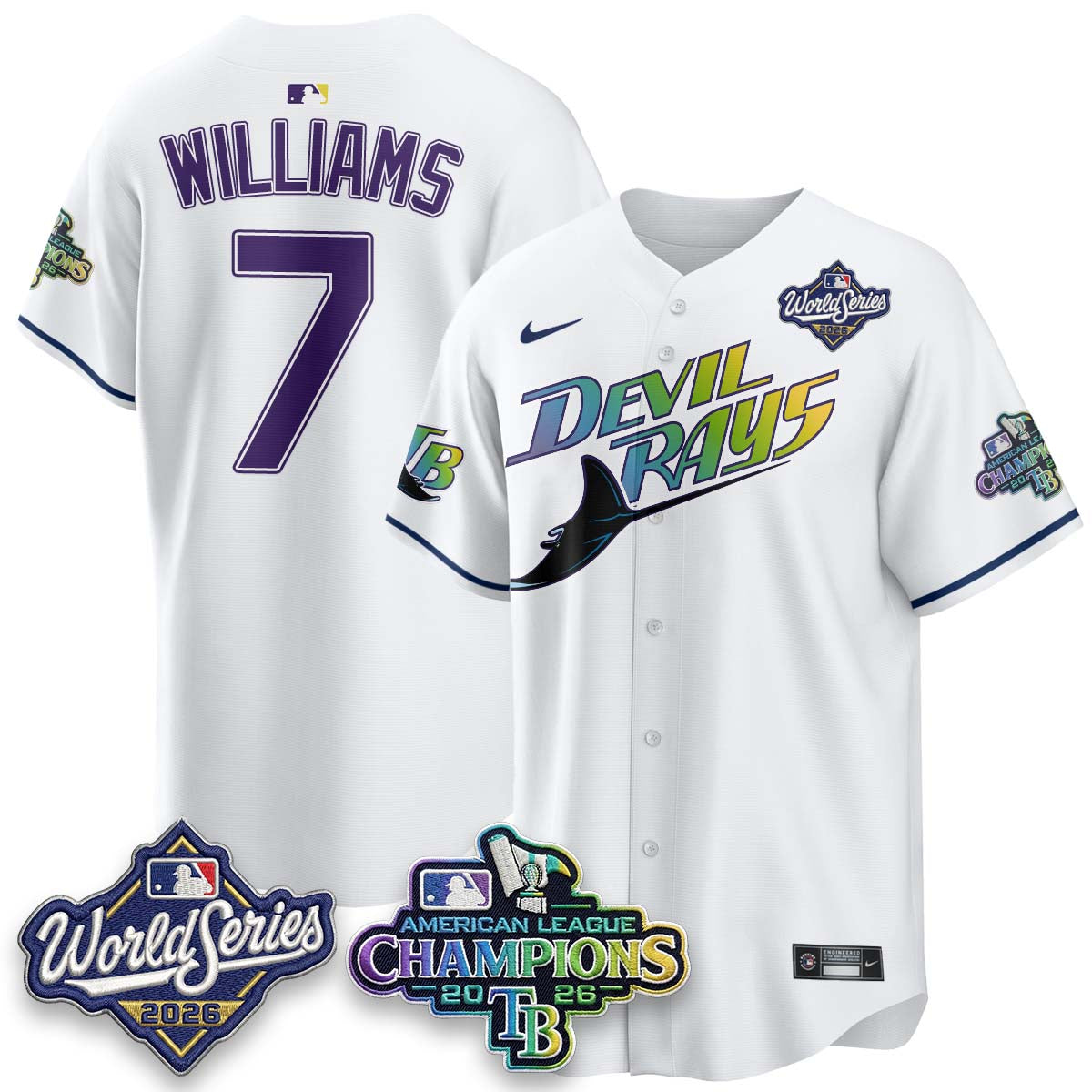 TB 2026 AL Champions Vapor Jersey - Stitched