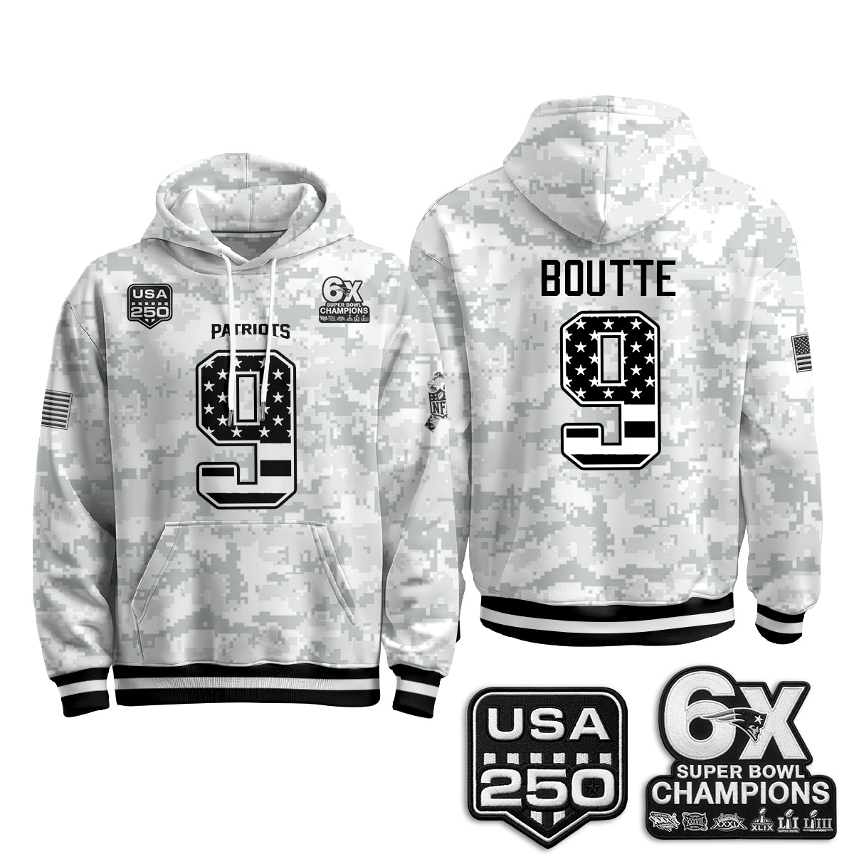 NE 2026 Salute To Service Edition Pullover Hoodie - Printed