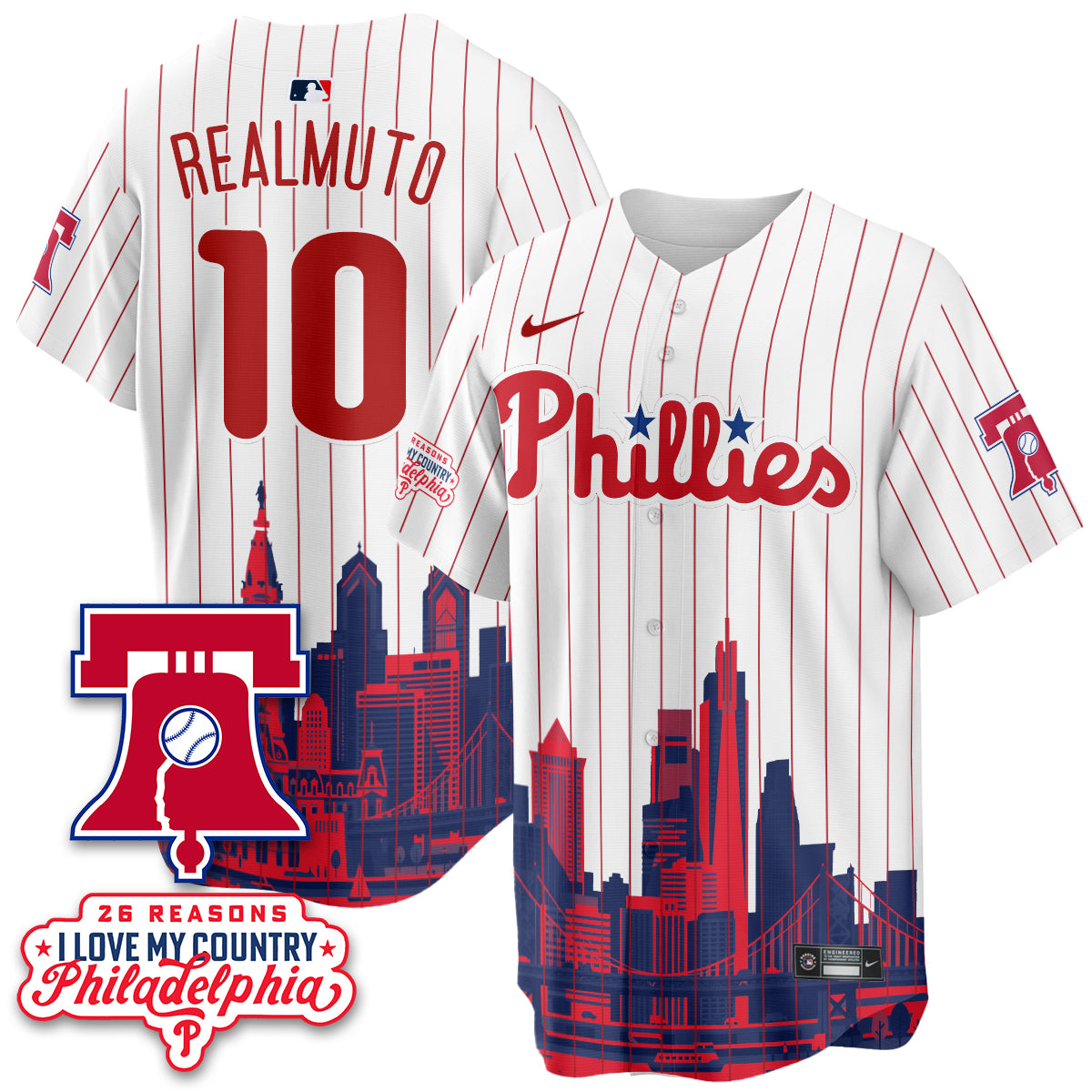 Philadelphia Phillies "26 Reasons I Love My Country" Edition Vapor Jersey - Stitched