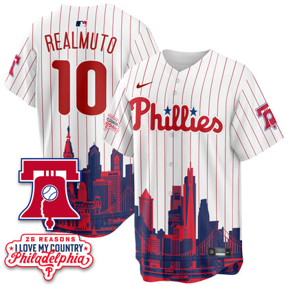 Philadelphia Phillies "26 Reasons I Love My Country" Edition Vapor Jersey - Stitched