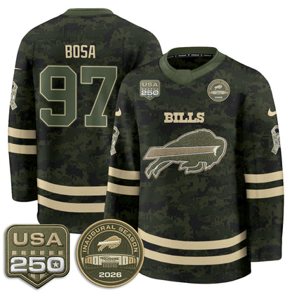 BUF 2026 Salute To Service Edition Hockey Jersey - Printed