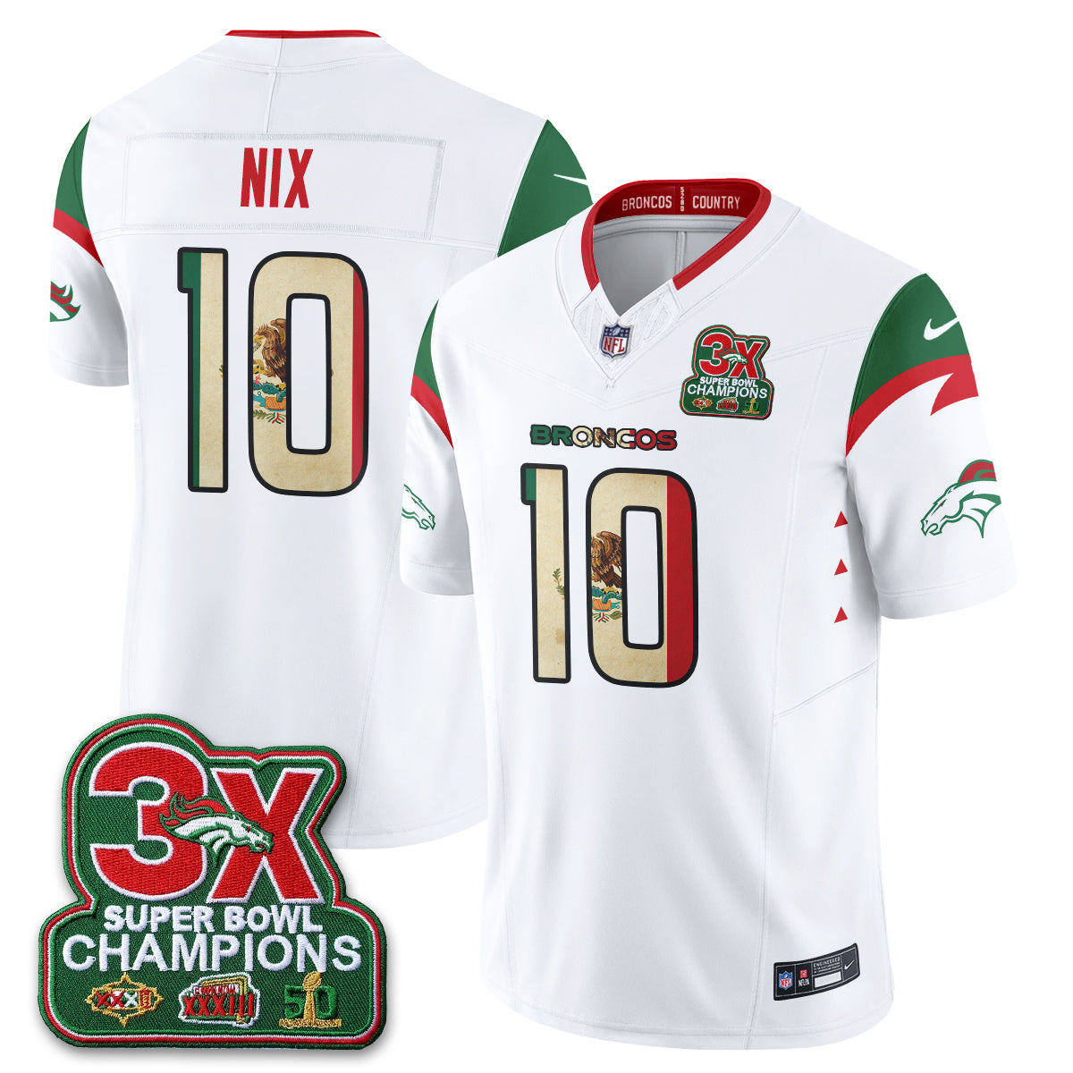 DEN Mexico Edition Vapor Jersey - Stitched