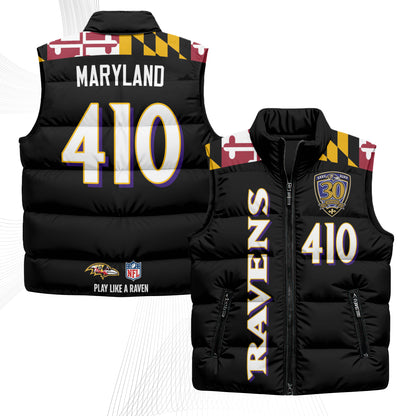 BAL Maryland Puffer Vest - Printed