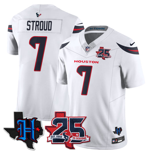 HOU 25th Seasons in 2026 Basic Vapor Limited Jersey - All Stitched