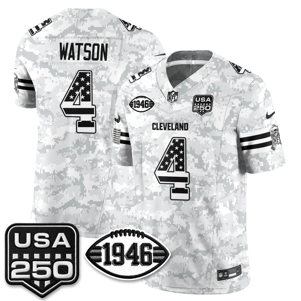 CLE 2026 Salute to Service Vapor Jersey - Stitched