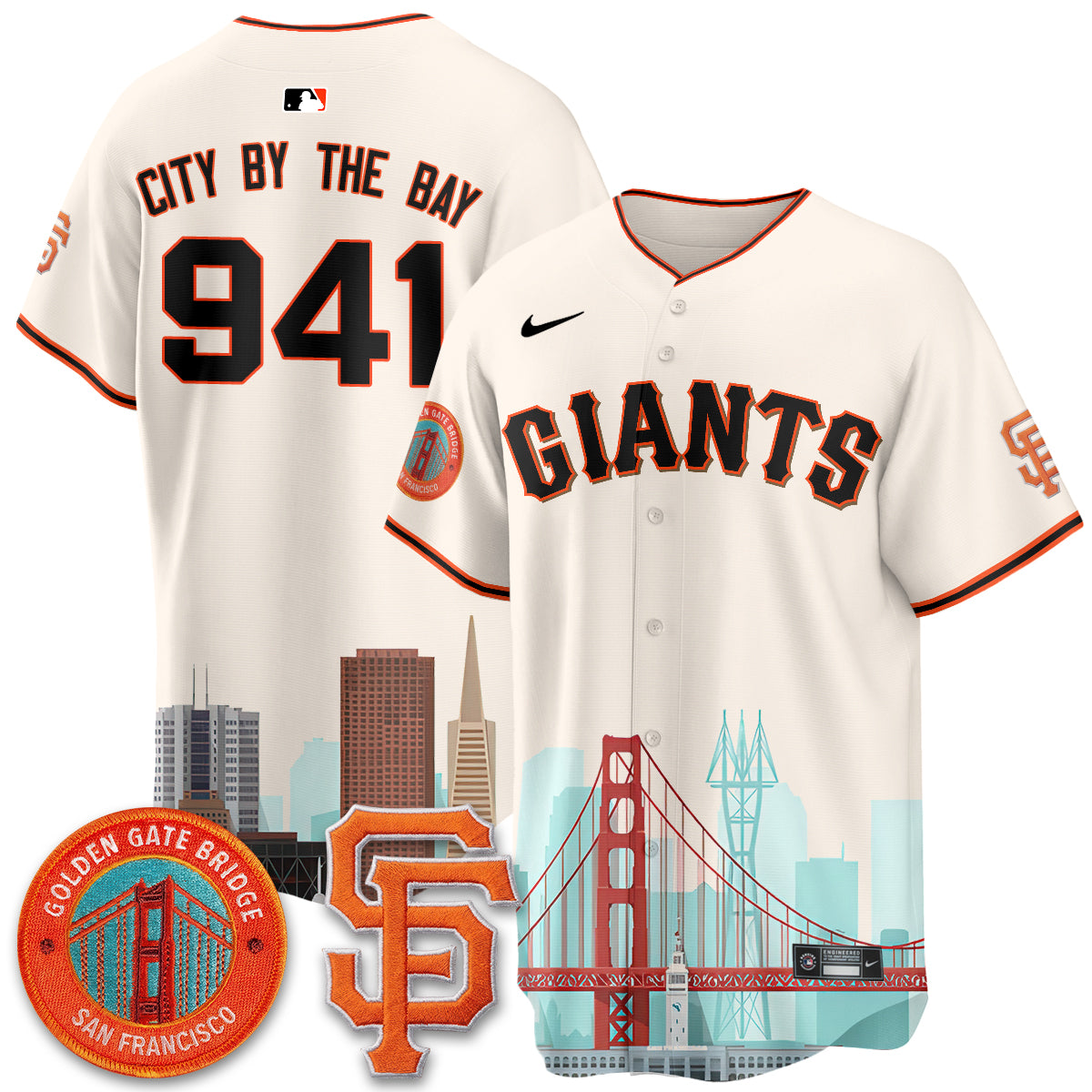 San Francisco Giants SF City Edition Vapor Jersey - Stitched