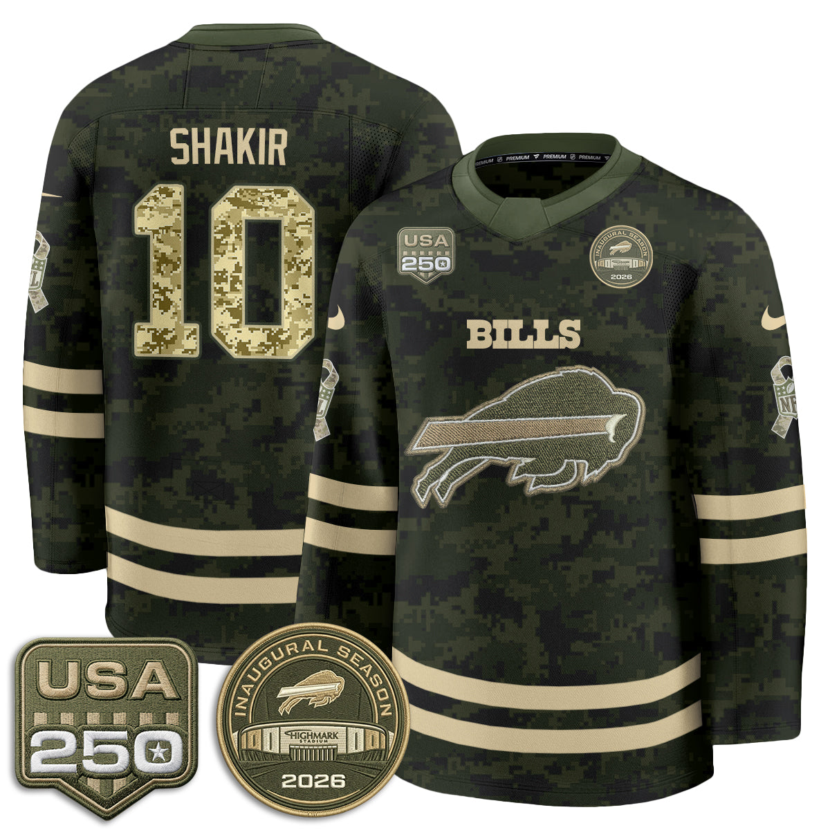 BUF 2026 Salute To Service Edition Hockey Jersey - Printed