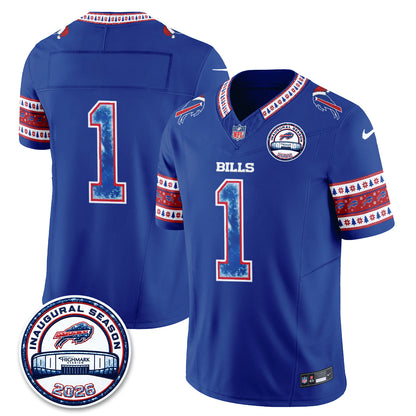 Buffalo Bills Xmas Edition Vapor Jersey - Stitched
