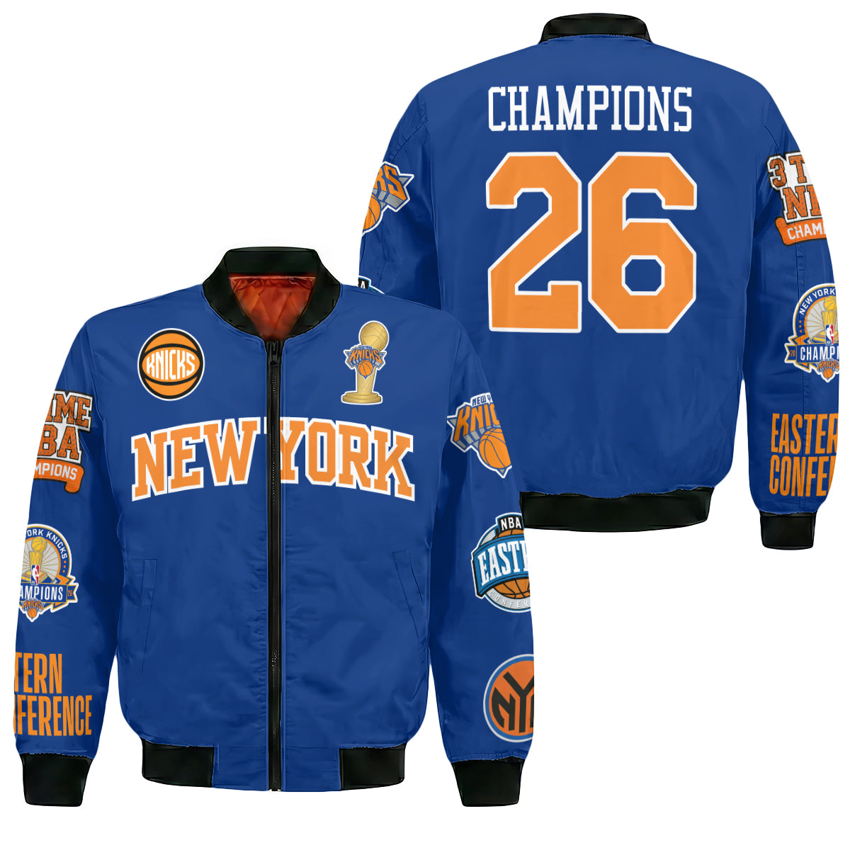 New York Knicks 2026 NBA Finals Champions Limited Edition Bomber Jacket - Printed