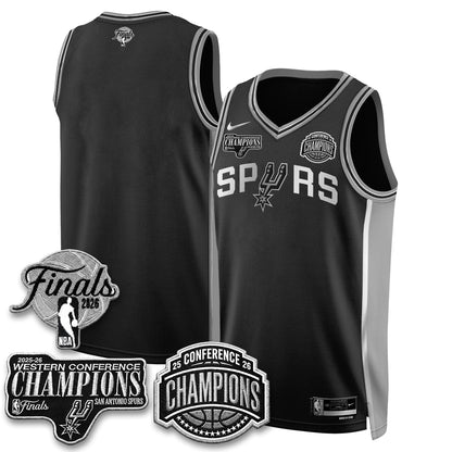 SAS 2026 NBA Western Conference Champions Vapor Special Edition Jersey - Stitched