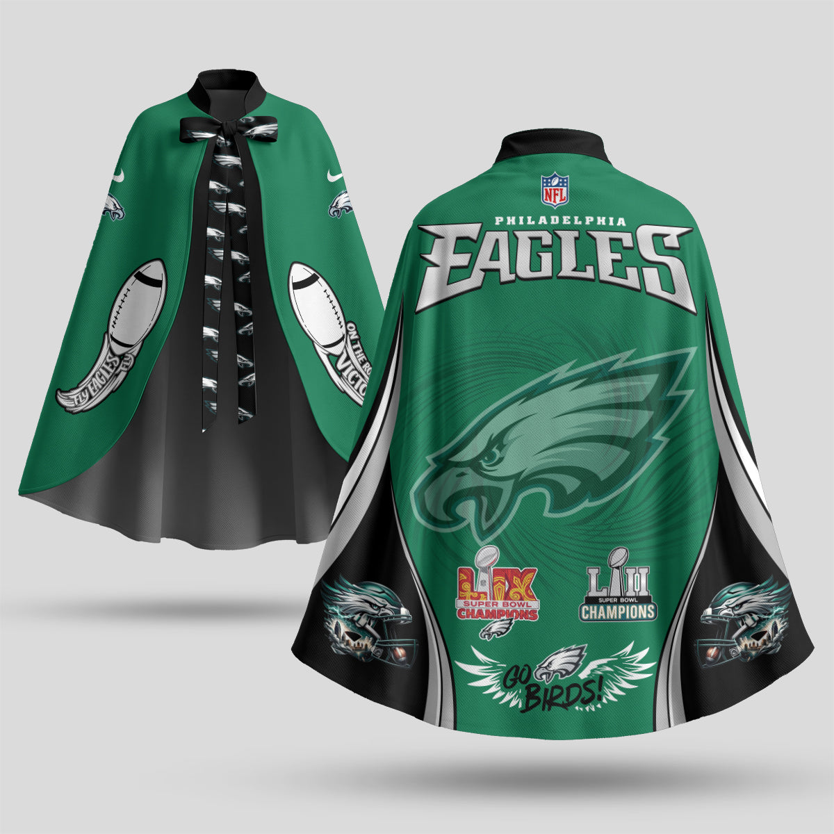 PHI Champions Edition Strap Shawl Cape - Printed