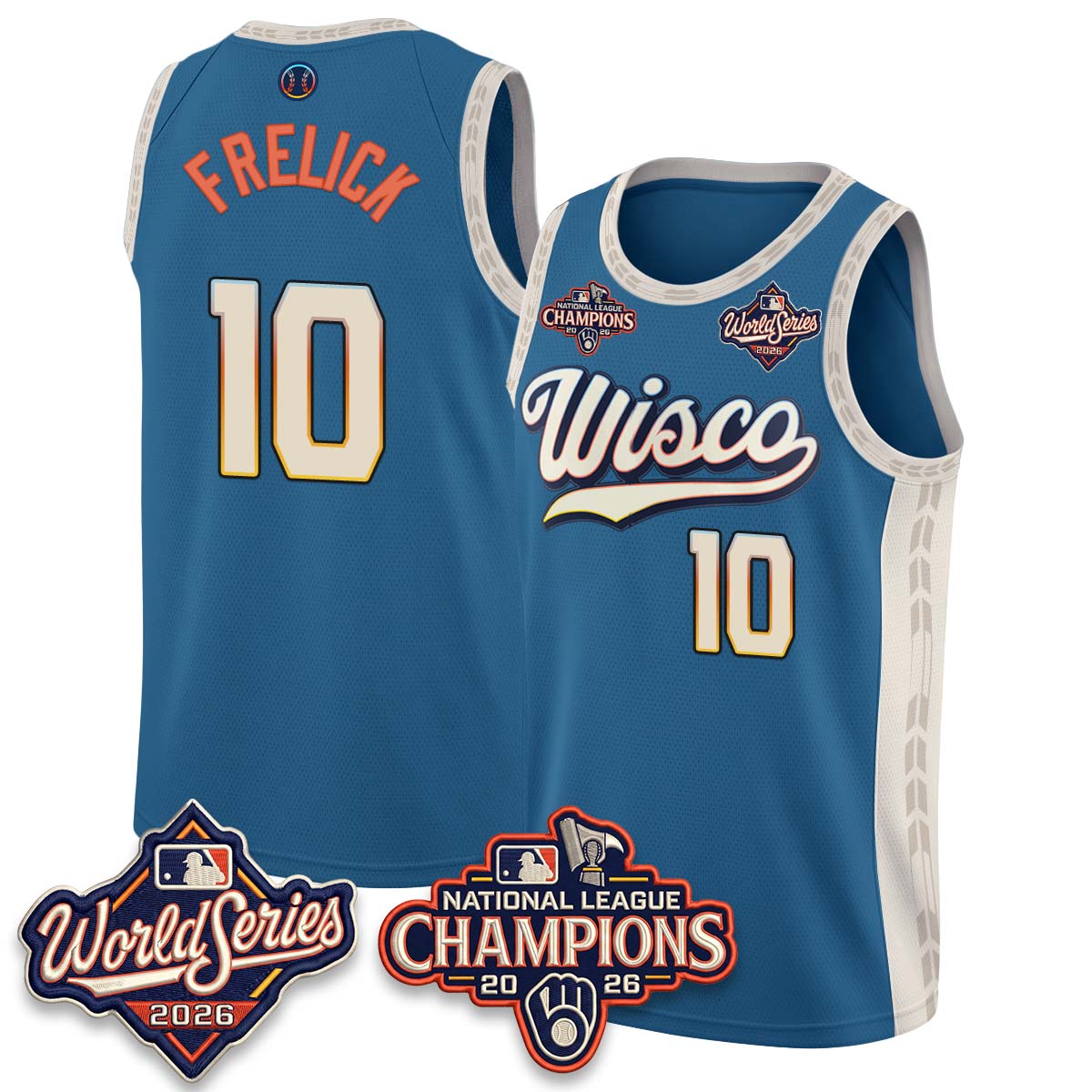 MIL 2026 NL Champions Basketball Jersey - Stitched