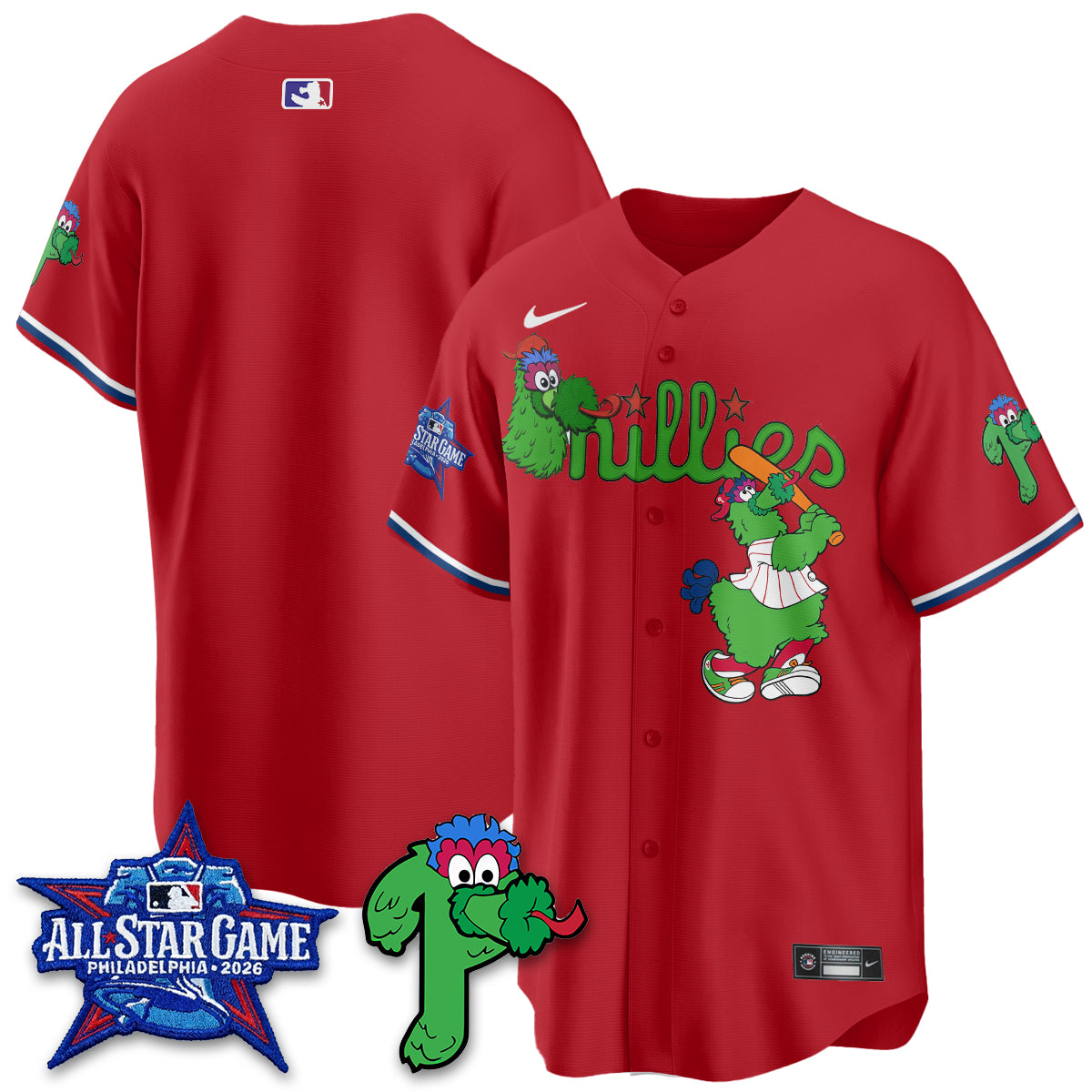 Philadelphia Phillies Phanatic Vapor Limited Jersey - Stitched