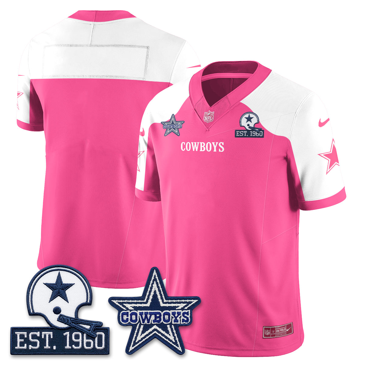 DAL Breast Cancer Awareness Edition Vapor Jersey - Stitched