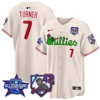 PHI Phanatic 2026 New Era & 250th USA Vapor Limited Jersey - All Star Game - All Stitched