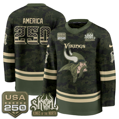 MIN 2026 Salute To Service Edition Hockey Jersey - Printed