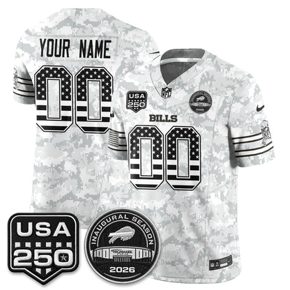 BUF 2026 Salute to Service Edition Vapor Custom Jersey - Stitched