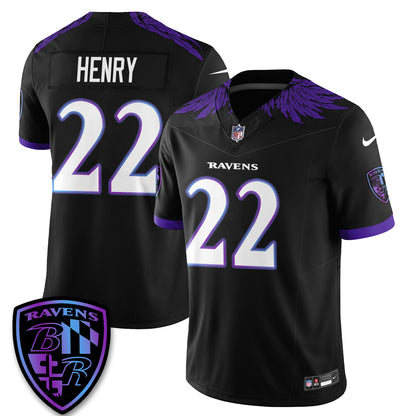 Baltimore Ravens Halloween Edition Vapor Jersey - Stitched