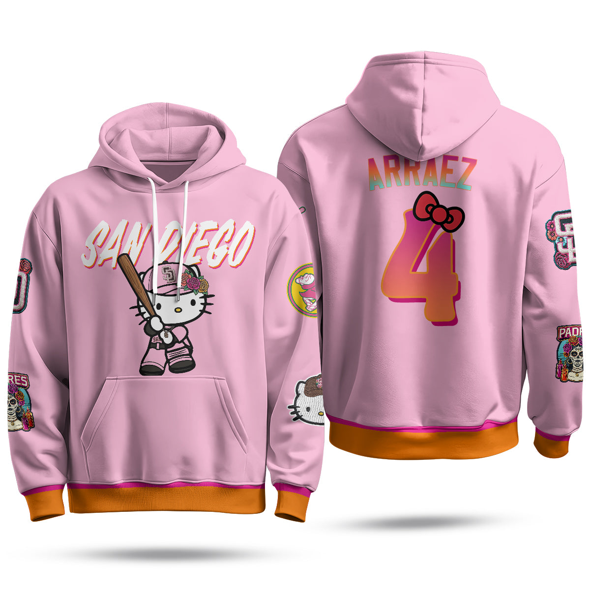 San Diego Padres x Meow KT Hoodie - Stitched