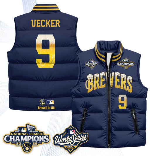 MIL "Pitcher & Pint" 2026 NL Champions Puffer Vest - Printed